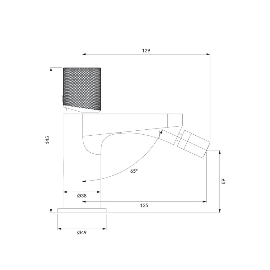 OMNIRES CT8020CR - Кран за биде CONTOUR 14,5 см лъскав хром