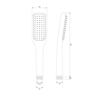 OMNIRES HUDSONX-PCR - Душ комплект HUDSONX с лъскав хром