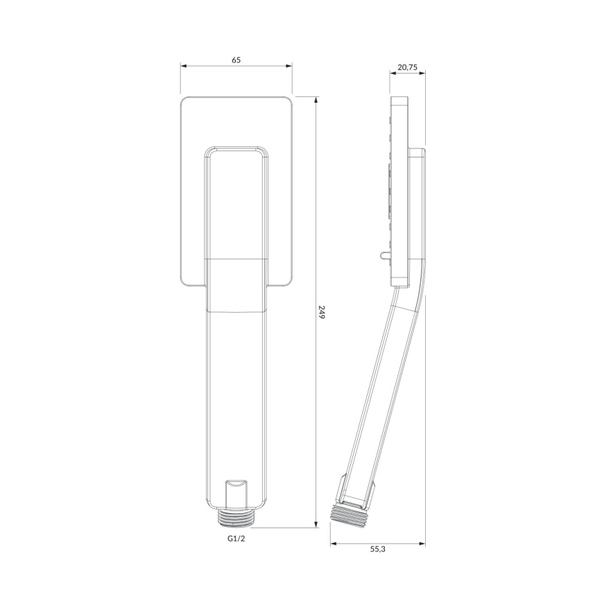 OMNIRES JIMJIM-RCR - Ръчен душ JIMJIM с лъскав хром