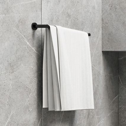 OMNIRES MP60214BL - Стенна закачалка за кърпи MODERN PROJECT 40 см матов черен