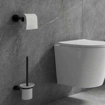 OMNIRES MP60510BL - Поставка за тоалетна хартия MODERN PROJECT матов черен