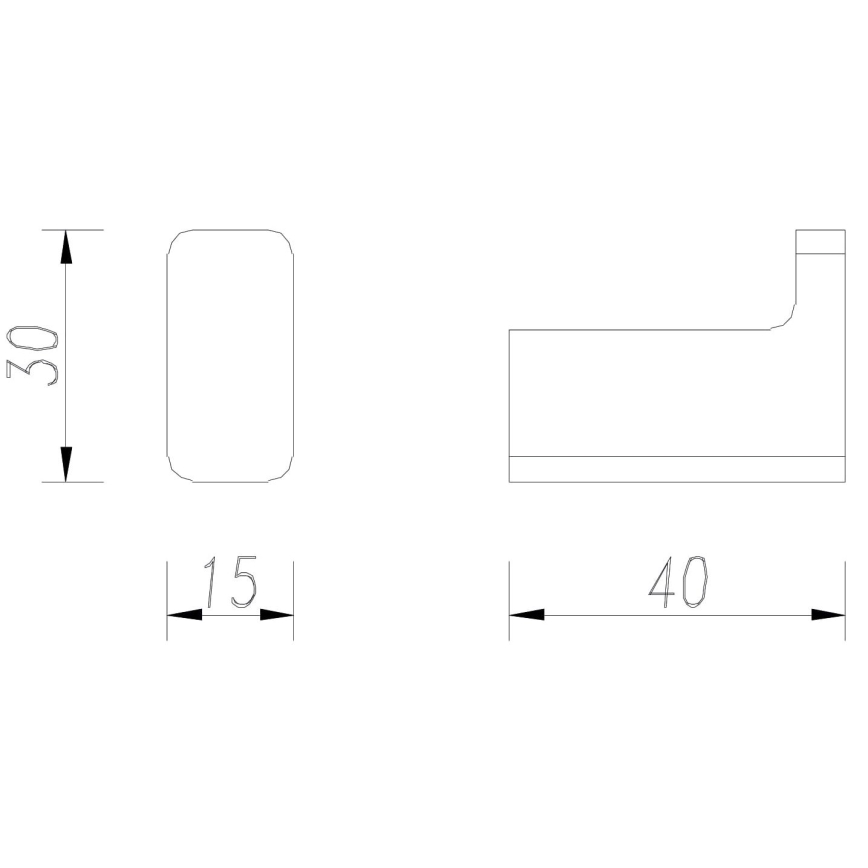 OMNIRES NL80110BL - Стенна закачалка NELSON матов черен