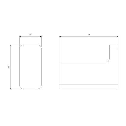 OMNIRES NL80110CR - Стенна закачалка NELSON лъскав хром