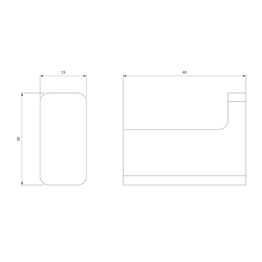 OMNIRES NL80110CR - Стенна закачалка NELSON лъскав хром