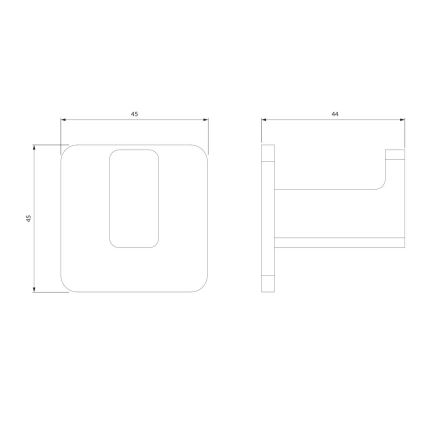 OMNIRES NL80115CR - Стенна закачалка NELSON лъскав хром