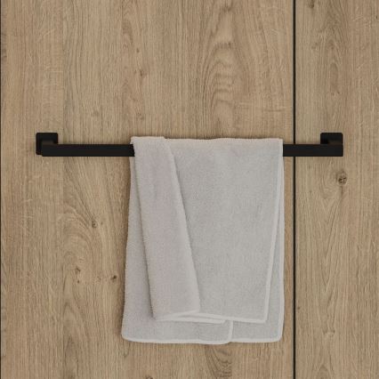 OMNIRES NL80216BL - Стенна закачалка за кърпи NELSON 62 см матов черен