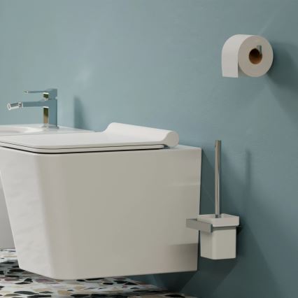 OMNIRES NL80620CR - Четка за тоалетна със стенен монтаж NELSON лъскав хром