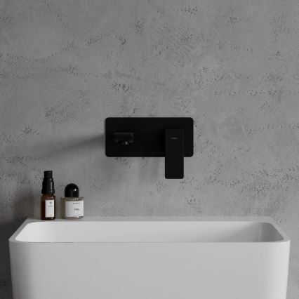 OMNIRES PM7415BL - Смесител за мивка за скрит монтаж PARMA матов черен
