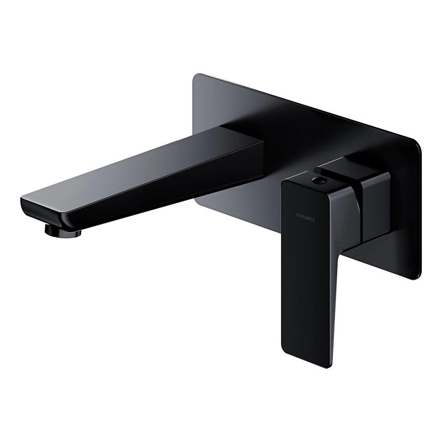 OMNIRES PM7415BL - Смесител за мивка за вграждане PARMA матово черен