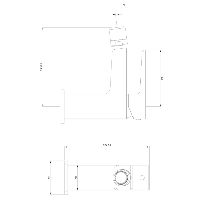 OMNIRES PM7420CR - Кран за биде PARMA 12,25 см лъскав хром