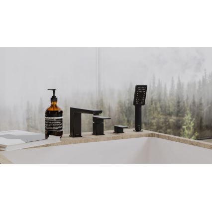 OMNIRES PM7432BL - Кранче за баня 4 отвора PARMA матов черен