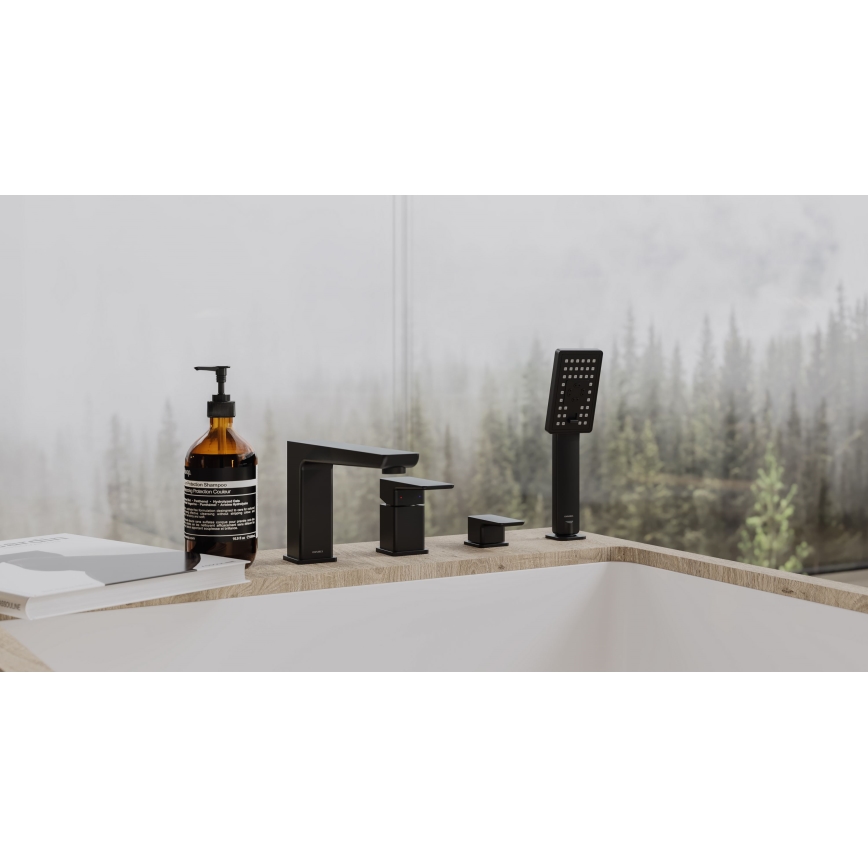 OMNIRES PM7432BL - Кранче за баня 4 отвора PARMA матов черен