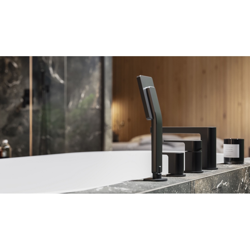 OMNIRES PM7432BL - Кранче за баня 4 отвора PARMA матов черен