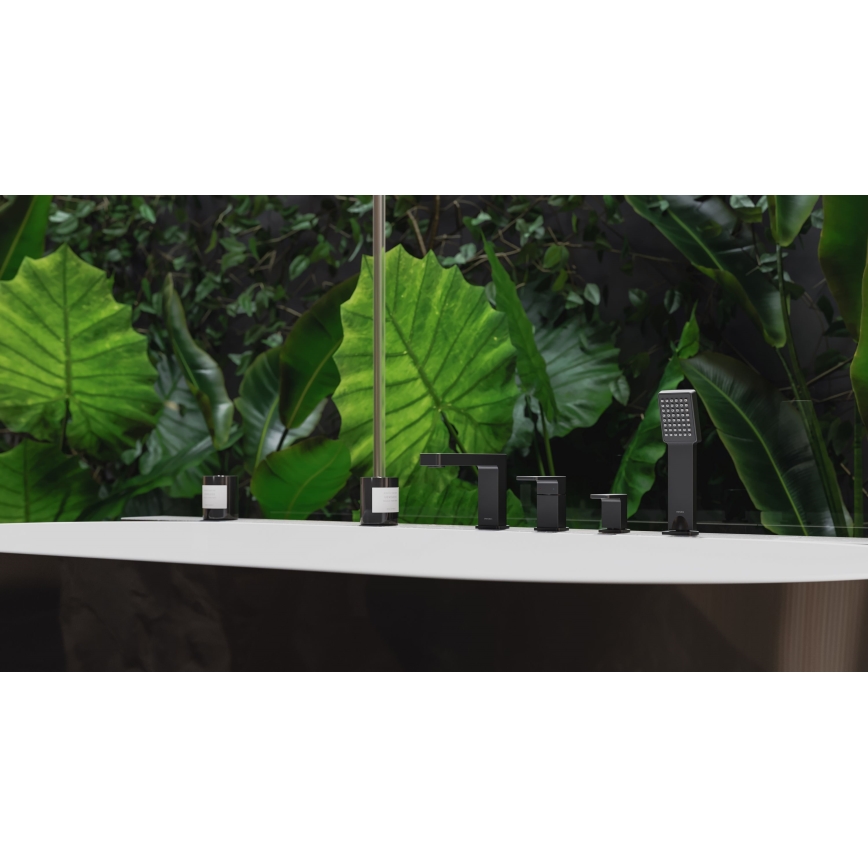 OMNIRES PM7432BL - Кранче за баня 4 отвора PARMA матов черен