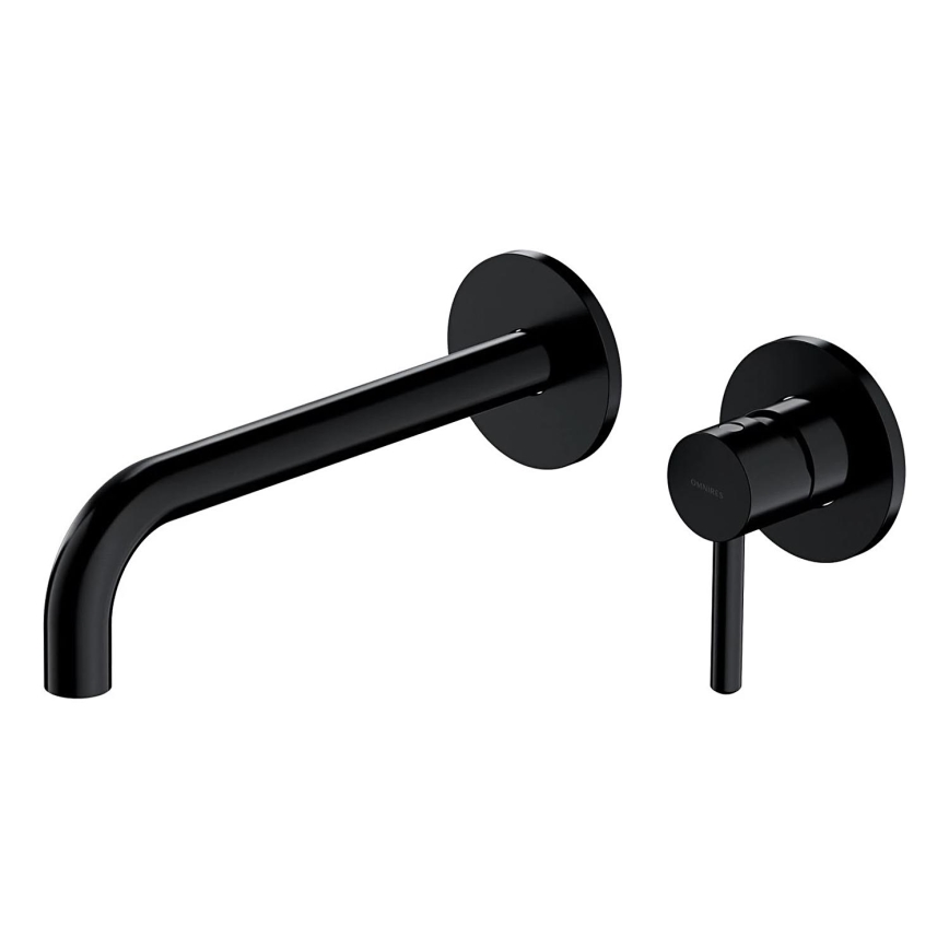 OMNIRES Y1215HLBL - Смесител за умивалник за вграждане Y полуматово черен