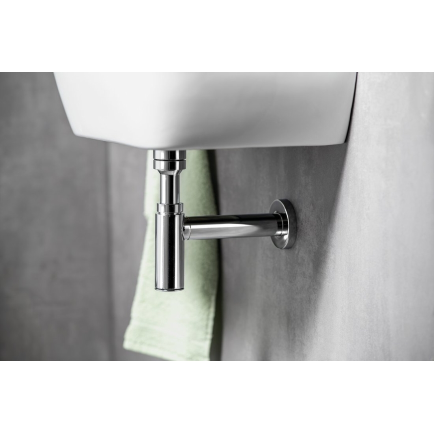 Omp tea - Сифон за мивка TEA MINITOTI, лъскав хром