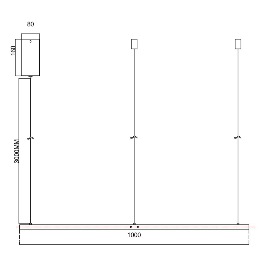 Ondaluce - димируем LED полилей на стоманено въже SOEL LED/47W/230V Ø 100 см златист