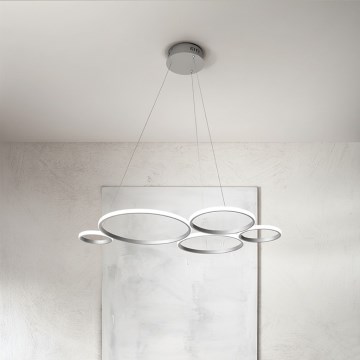 Ondaluce - димируем LED полилей на кабел POIS LED/60W/230V сребрист