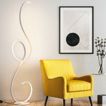 Ondaluce - димируема LED подова лампа FLOK LED/44W/230V 152 см бяла