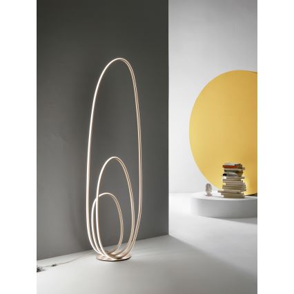 Ondaluce - димируема LED подова лампа GOLDEN LED/45W/230V 160 cm златна