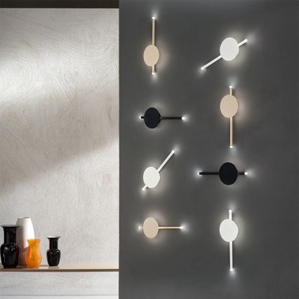 Ondaluce - димируема LED стенна лампа JAMES LED/16W/230V златна