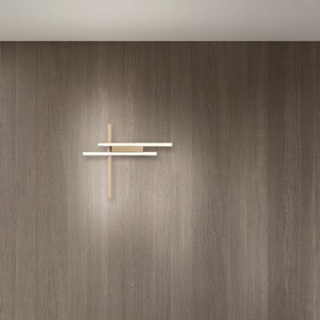 Ondaluce - Димируемо LED стенно осветително тяло MOVIDA LED/20W/230V златисто