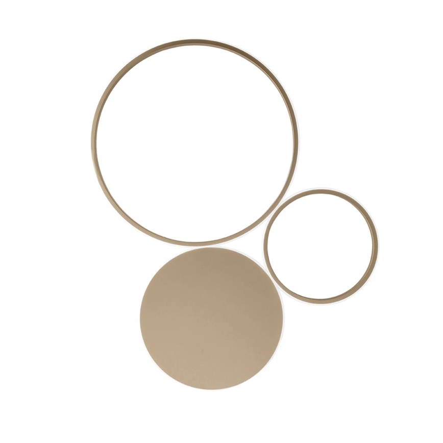 Ondaluce - димируемо LED стенно осветително тяло POIS LED/42W/230V златно