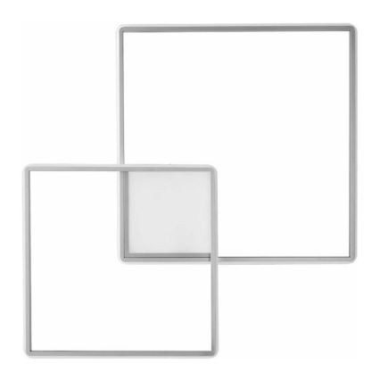 Ondaluce - димируемо LED таванно осветително тяло DOWEL LED/46W/230V сребристо