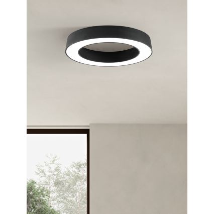 Ondaluce - Димируемо LED таванно осветително тяло GLOBUS LED/80W/230V 3000/4000K Ø 100 см черно