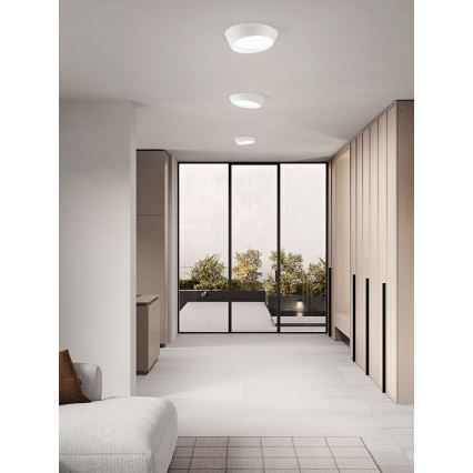 Ondaluce - LED димируемо таванно осветително тяло HALF LED/25W/230V 3000/4000K Ø 38,5 см бяло