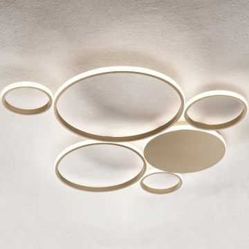 Ondaluce - Димируемо LED таванно осветително тяло POIS LED/68W/230V златно