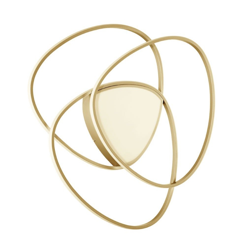 Ondaluce - димируемо LED таванно осветително тяло ROSE LED/80W/230V, златно