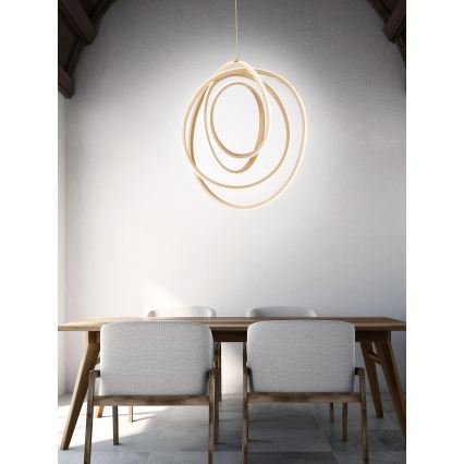 Ondaluce - LED димируем полилей на кабел GOLDEN LED/50W/230V Ø 50 см златист