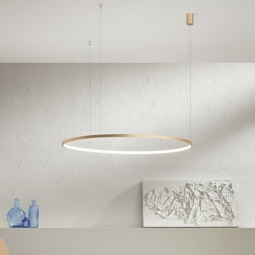 Ondaluce - LED димируем полилей на кабел SOEL LED/38W/230V Ø 80 cm златист