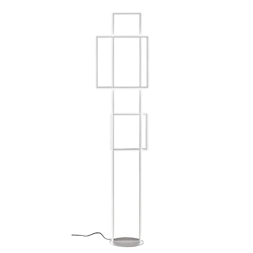 Ondaluce - LED димируема подова лампа DOWEL LED/77W/230V сребриста