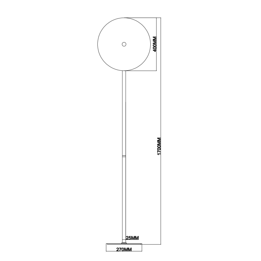 Ondaluce - димируема LED подова лампа JOKEY LED/15W/230V 170 cm златна/димно бежова