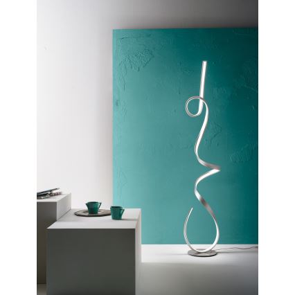 Ondaluce - LED димируема подова лампа LUMEN LED/30W/230V сребриста