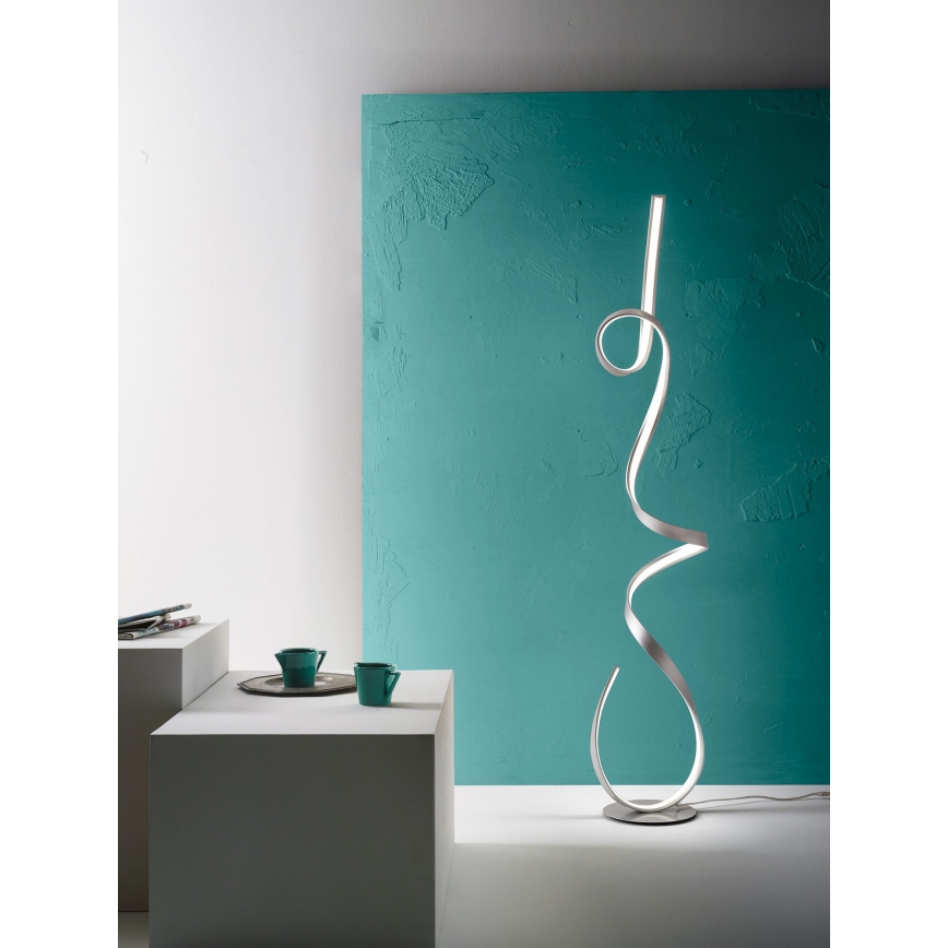 Ondaluce - LED димируема подова лампа LUMEN LED/30W/230V сребриста