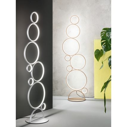 Ondaluce - LED димируема подова лампа POIS LED/52W/230V 160 cm сребриста