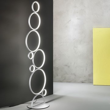 Ondaluce - LED димируема стояща лампа POIS LED/52W/230V, сребърна