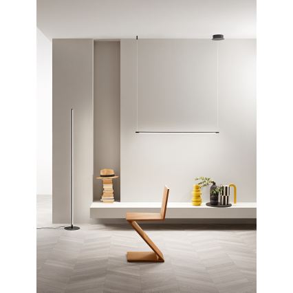 Ondaluce - LED димируема висяща лампа на кабел GENIUS LED/28W/230V черна