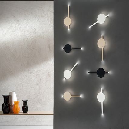 Ondaluce - LED димируемо стенено осветително тяло JAMES LED/16W/230V бяло