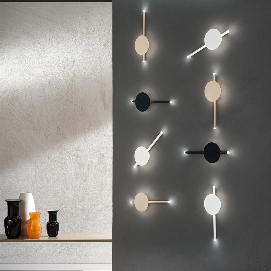 Ondaluce - LED димируемо стенено осветително тяло JAMES LED/16W/230V бяло