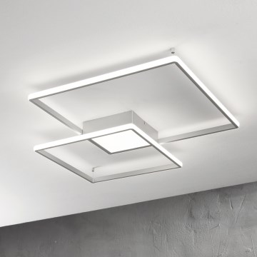 Ondaluce - LED димируемо таванно осветително тяло DOWEL LED/60W/230V сребристо