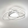 Ondaluce - LED димируемо таванно осветително тяло ROSE LED/60W/230V 50x54 cm, сребристо