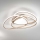 Ondaluce - LED димируемо таванно осветително тяло ROSE LED/80W/230V 71x76 cm златисто