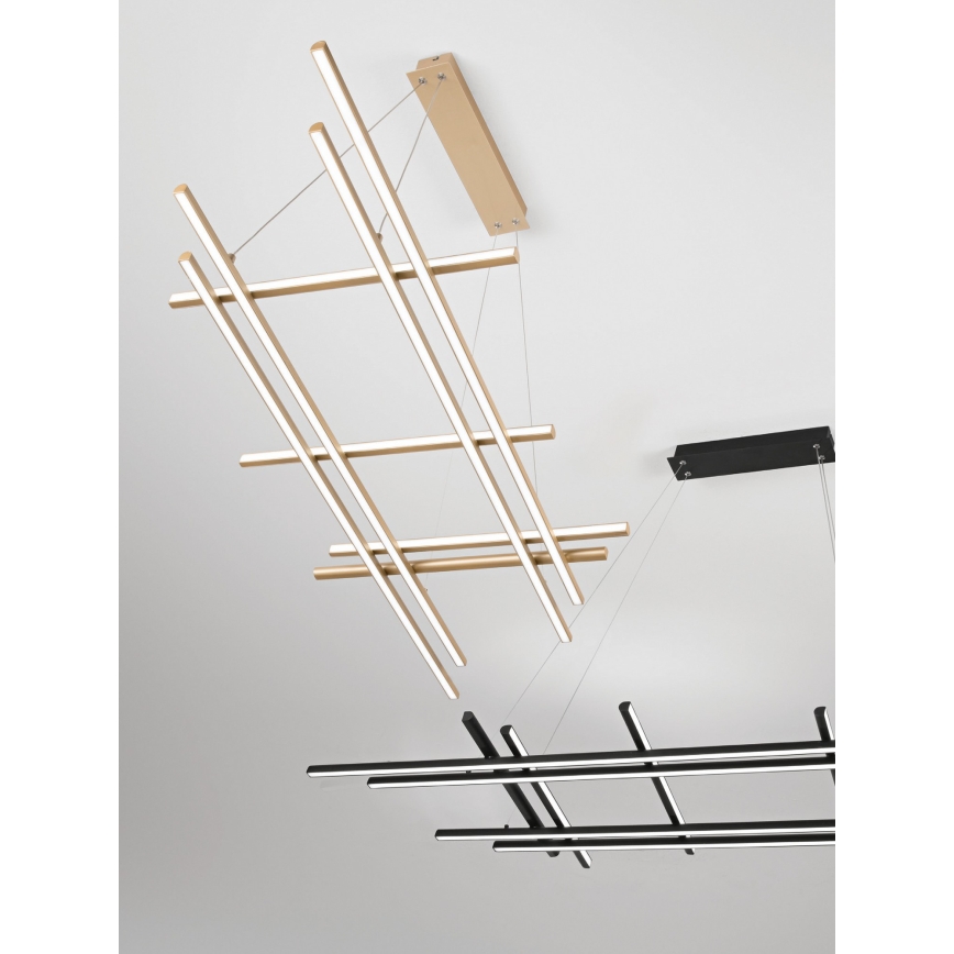 Ondaluce - LED полилей с възможност за димиране на кабел MOVIDA LED/114W/230V златен