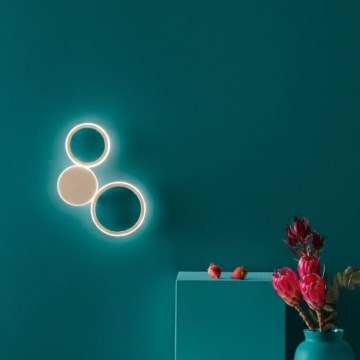 Ondaluce - LED стенен аплик POIS LED/20W/230V златист