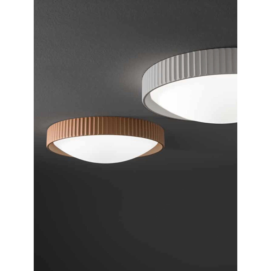 Ondaluce - LED таванно осветително тяло CONCRETE LED/20W/230V Ø 41 cm бетонно сиво