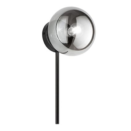 Ondaluce - Настенно осветително тяло JEWEL 1xE14/10W/230V черно/димно черно